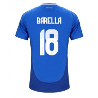 Italy Nicolo Barella #18 Replica Home Shirt Euro 2024 Short Sleeve